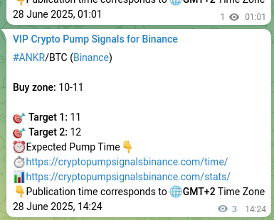 Real-time proof of ANKR pump signal on Binance, 28 June 2025, 15:02