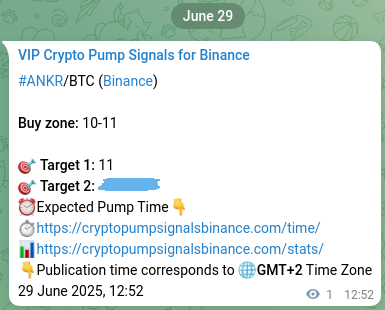 Market signal verification: ANKR on Binance at 29 June 2025, 12:55