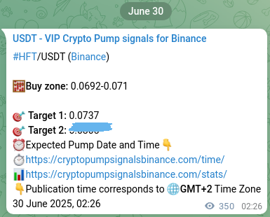 Binance pump signal confirmation for HFT at 30 June 2025, 12:10