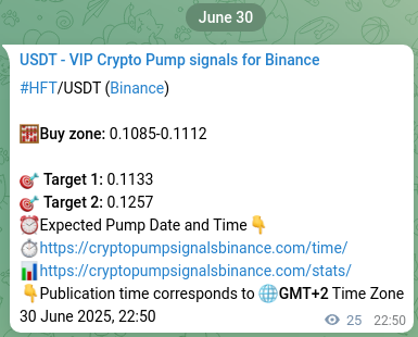 Signal proof for HFT pump on Binance at 30 June 2025, 23:32