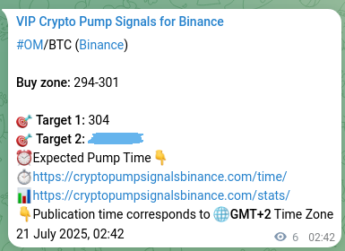 Trading precision: OM signal proof on Binance, 21 July 2025, 02:51