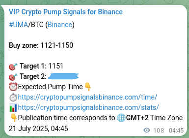 Signal accuracy: UMA pump confirmation on Binance, 21 July 2025, 07:44