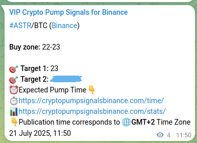 Market signal verification: ASTR on Binance at 21 July 2025, 11:57