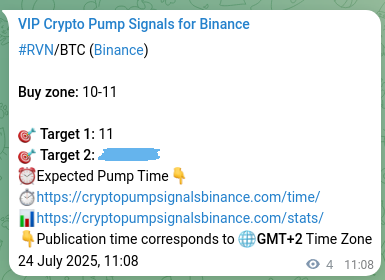 Signal validation: RVN pump evidence on Binance, 24 July 2025, 11:14