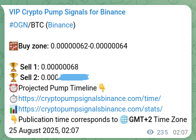 Trading verification: OGN signal accuracy on Binance, 25 August 2025, 08:38