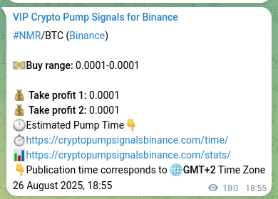 Signal confirmation: NMR pump verification on Binance, 26 August 2025, 23:54
