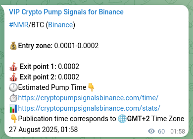 Trading confirmation: NMR signal accuracy on Binance, 27 August 2025, 03:37