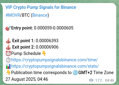 Authenticated proof of MOVR's pump signal on Binance at 27 August 2025, 09:32