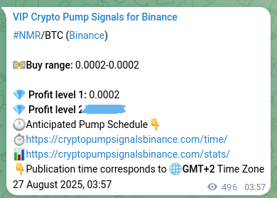 Pump validation: NMR signal confirmation on Binance, 27 August 2025, 17:45