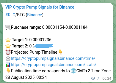 Trading verification: RLC signal accuracy on Binance, 28 August 2025, 00:36