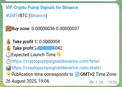 Trading verification: GMT signal accuracy on Binance, 28 August 2025, 04:21