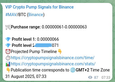Market signal verification: MAV on Binance at 31 August 2025, 09:57