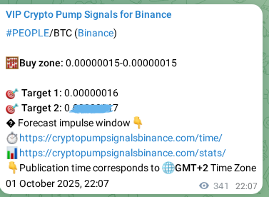 Binance exchange signal proof for PEOPLE, 02 October 2025, 07:36